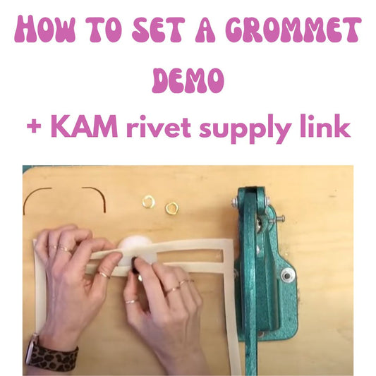 How to Set a Grommet in Vinyl