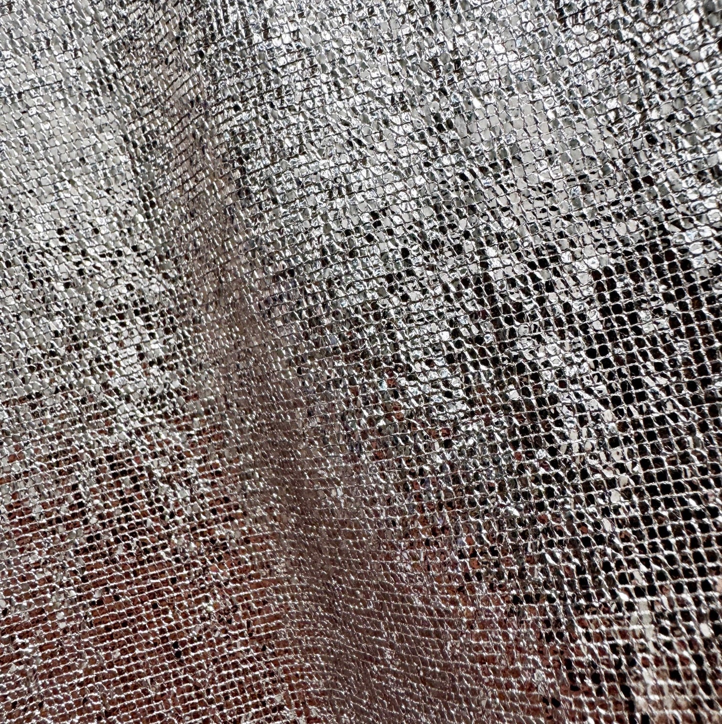 Silver mesh fabric texture