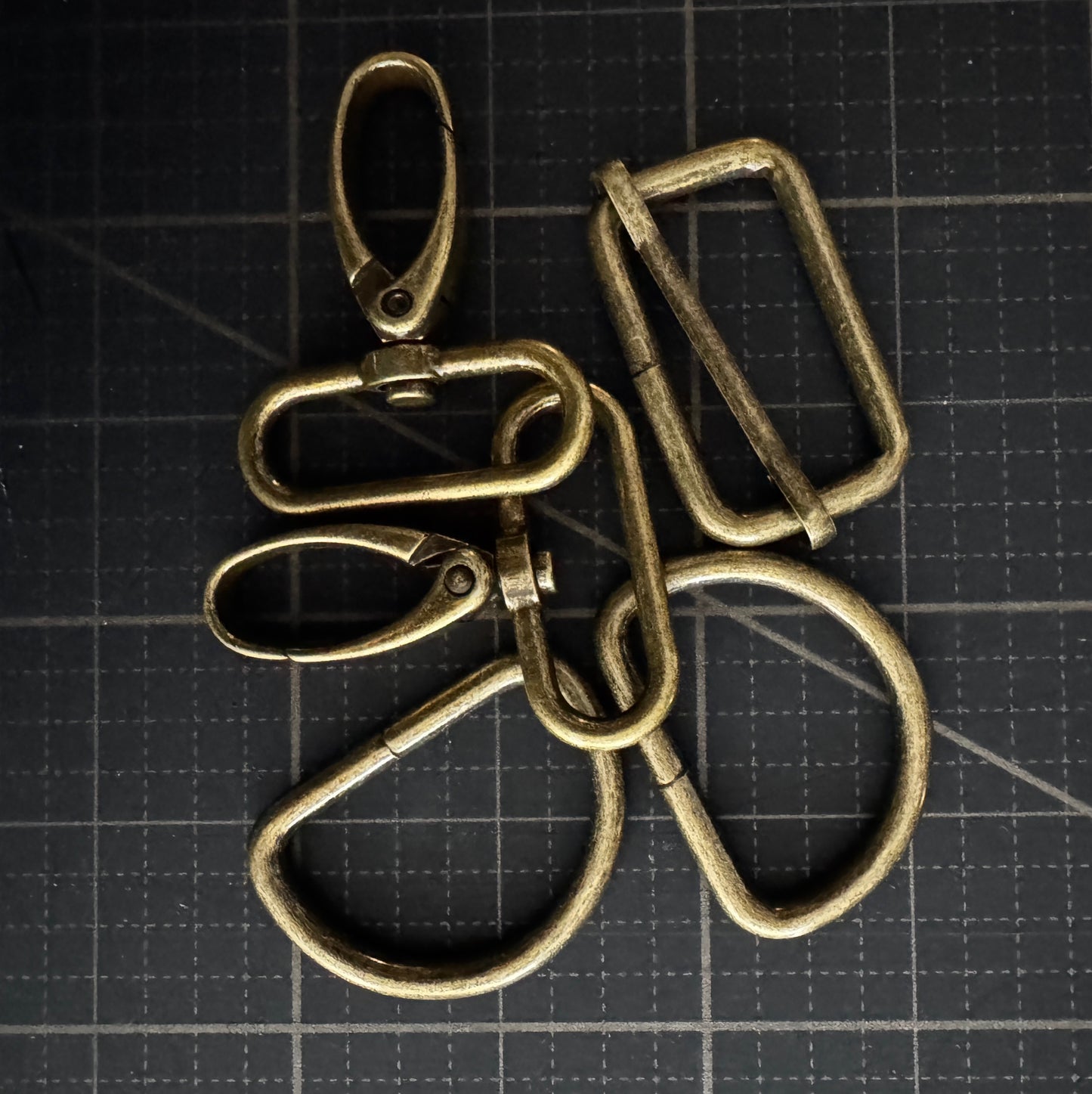 Bag Making Hardware Pack - Antique Bronze