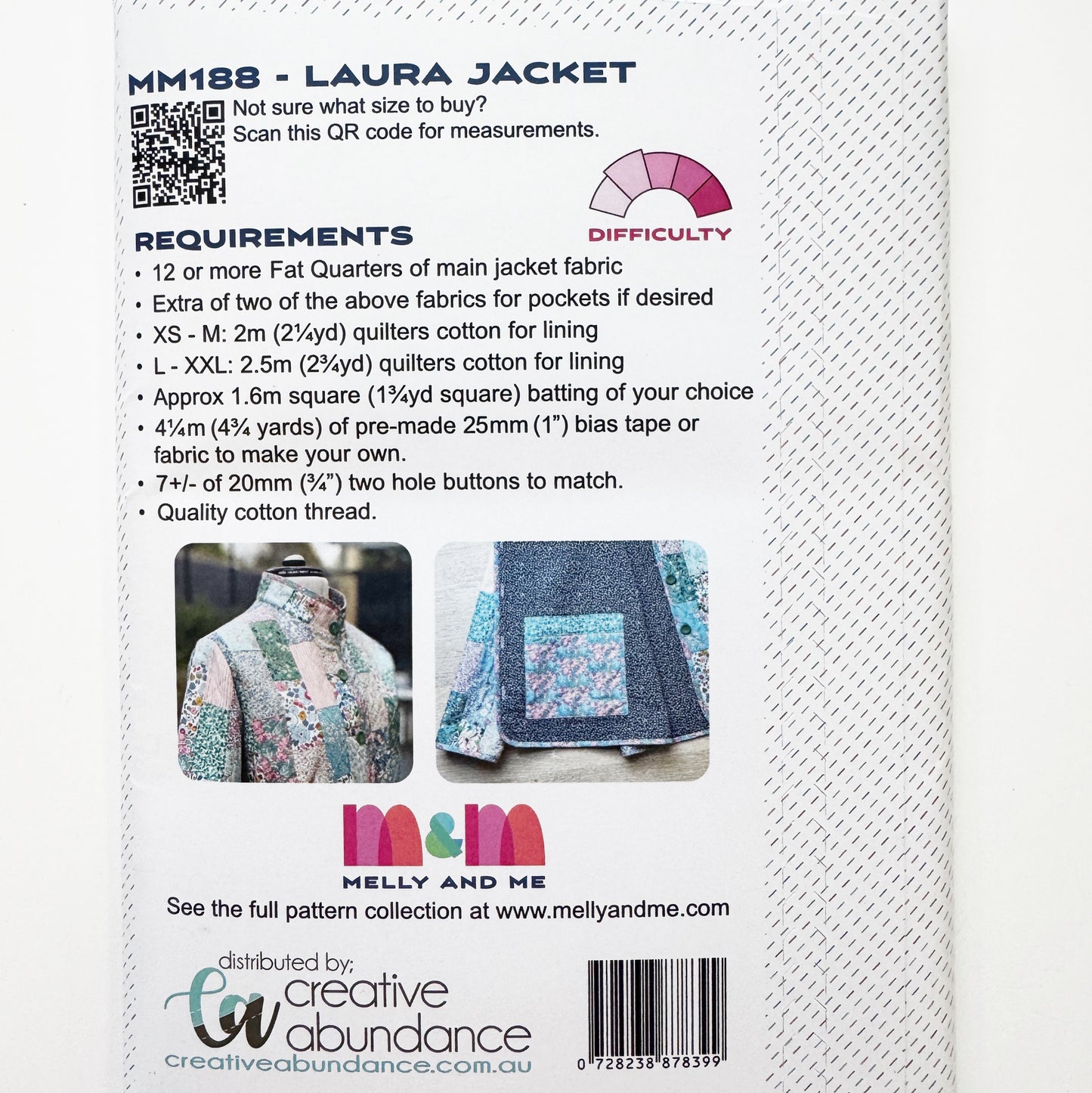 Patchwork quilt coat jacket made from pastel floral and geometric cotton fabrics in soft mixed prints