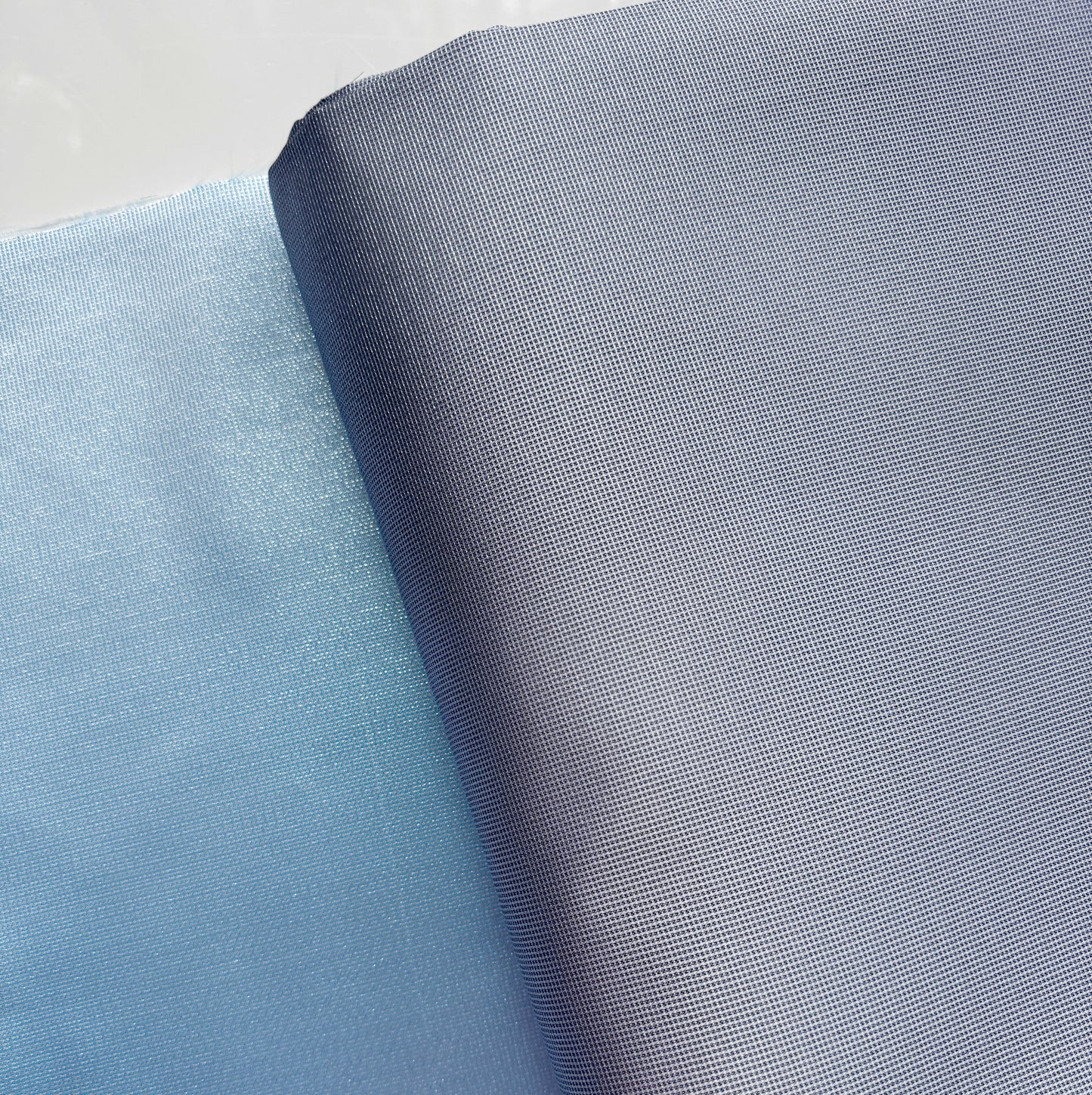 Denim Color Shimmer Fabric / large cut