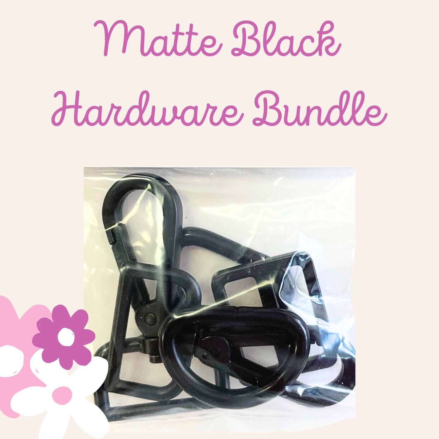Black 1" Hardware Pack