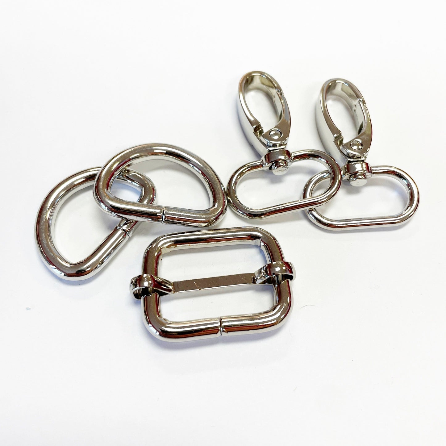 1-inch silver hardware assortment