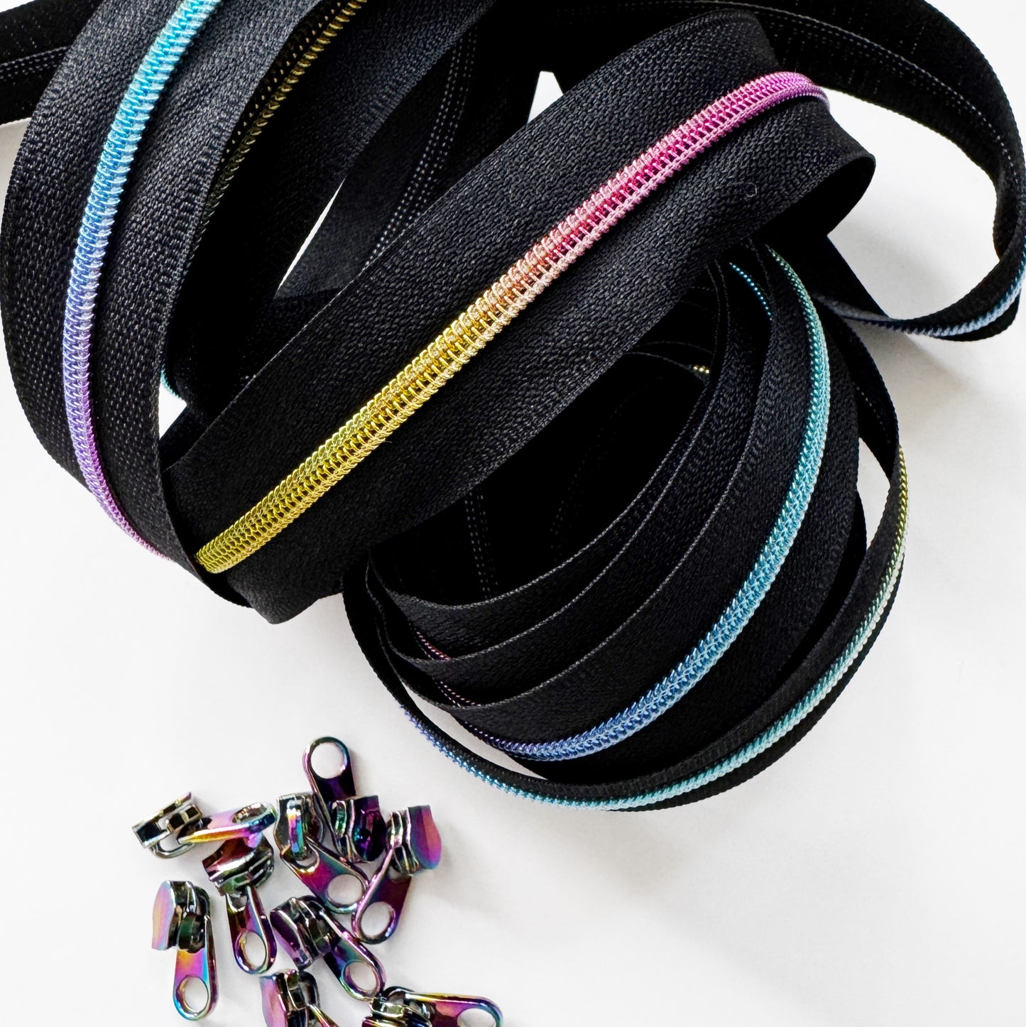 Black and Rainbow 3mm zipper pack