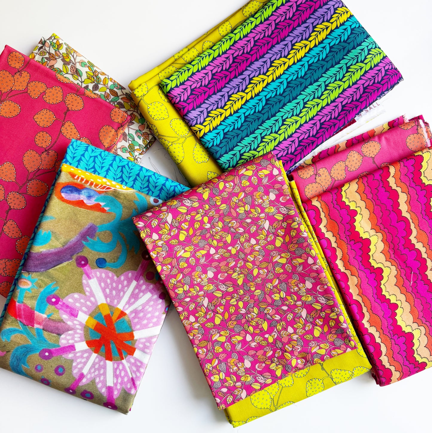 2 Yard Designer Fabric Bundle - 100% Cotton Quilting Fabric