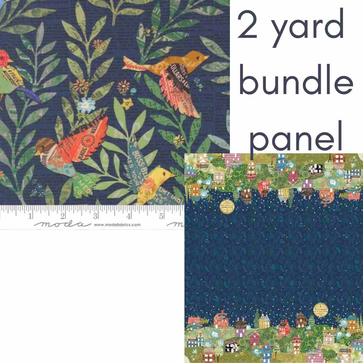 Paper Hamlet 2 yd bundle navy midnight
