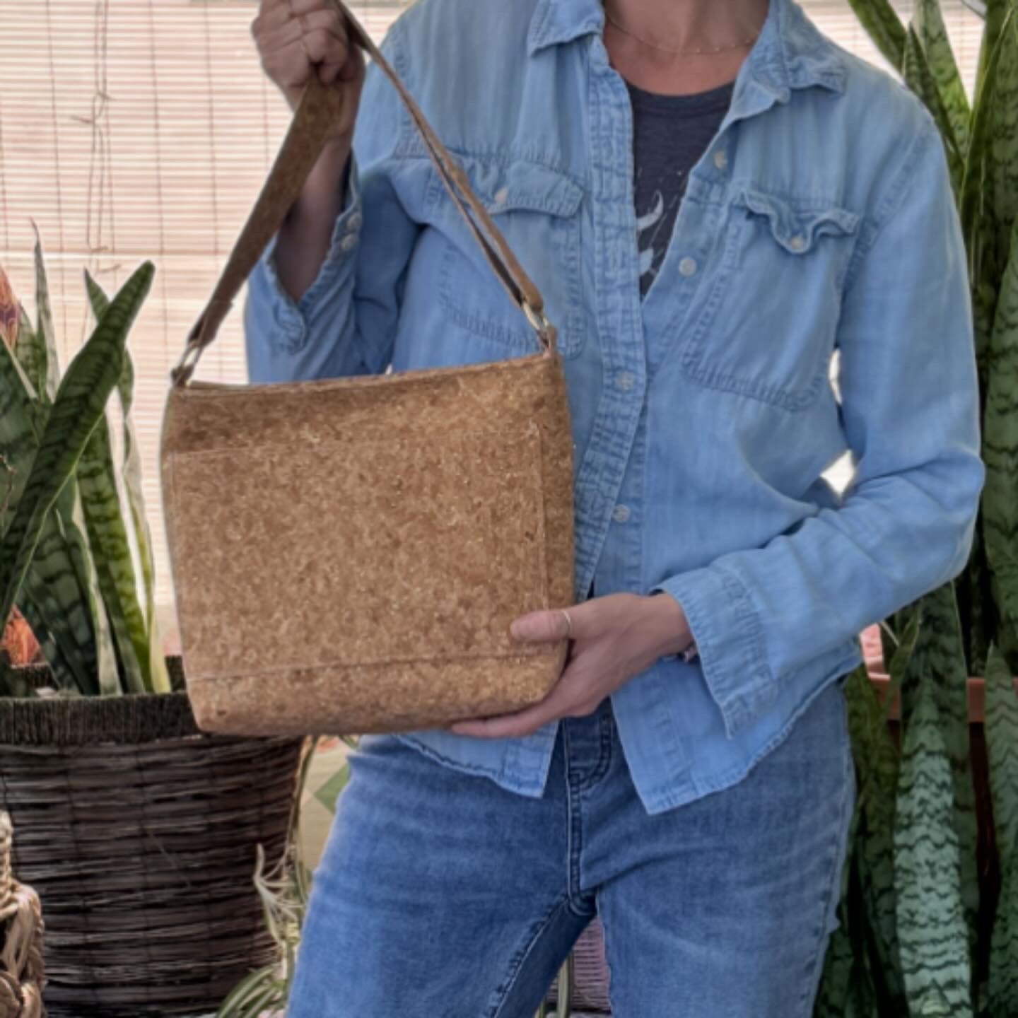 Cork shoulder bag, 3A47328D-728C-4732-9149-4FAC644F36D1