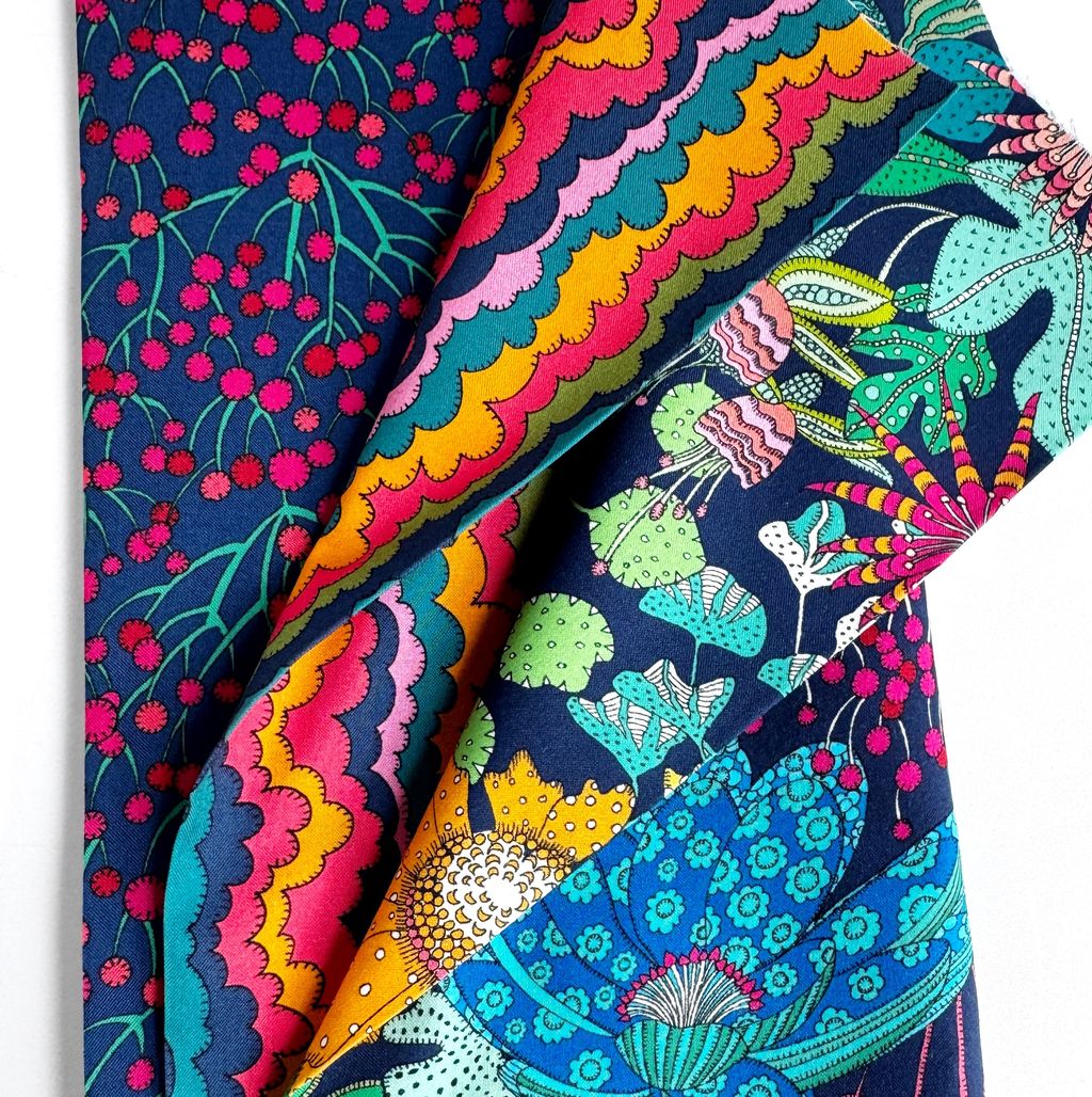 Midnight Oasis Bundle – 3 Yds Quilting Cotton by Sally Kelly