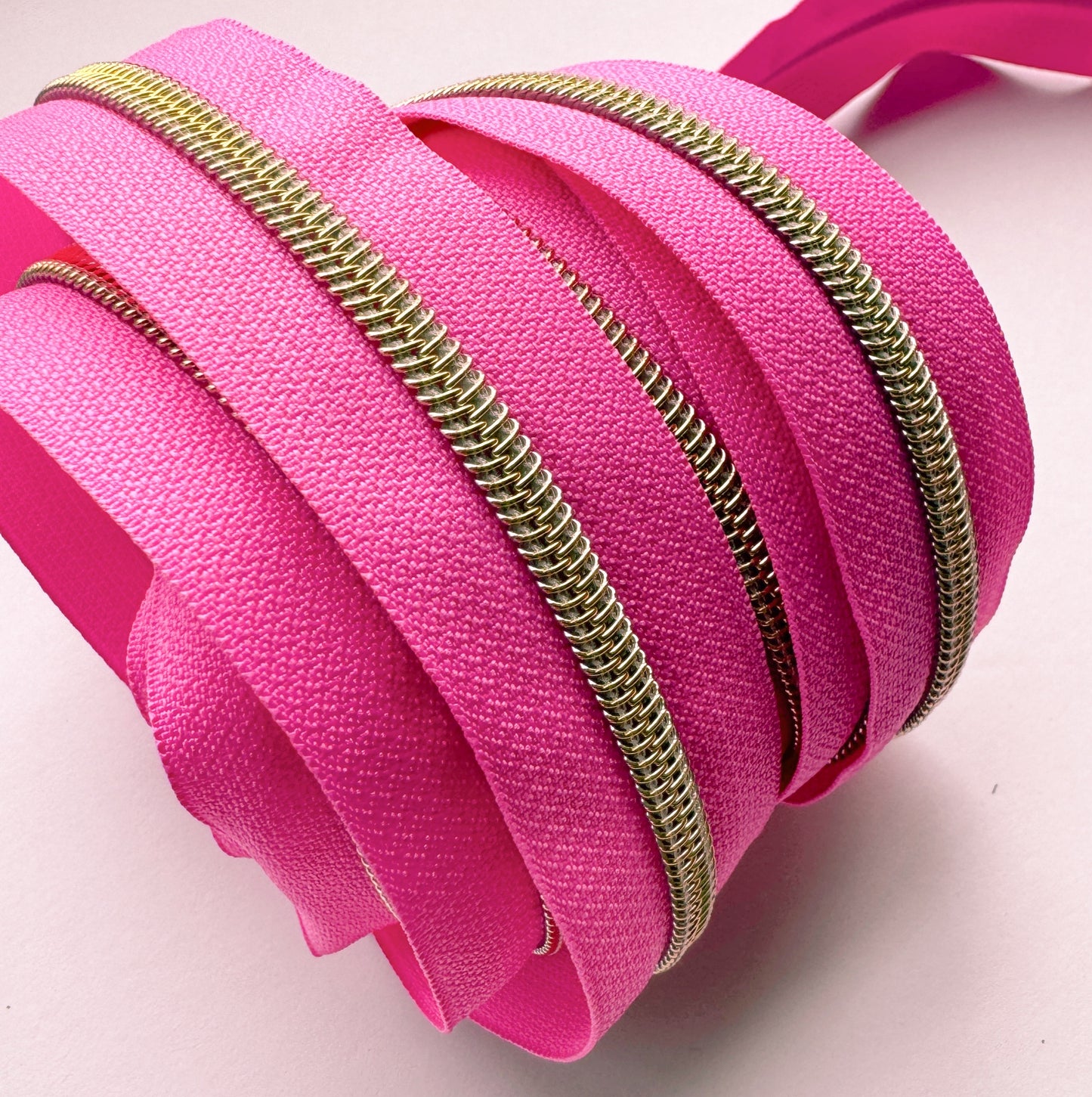 Pink Gumdrop Zipper Tape