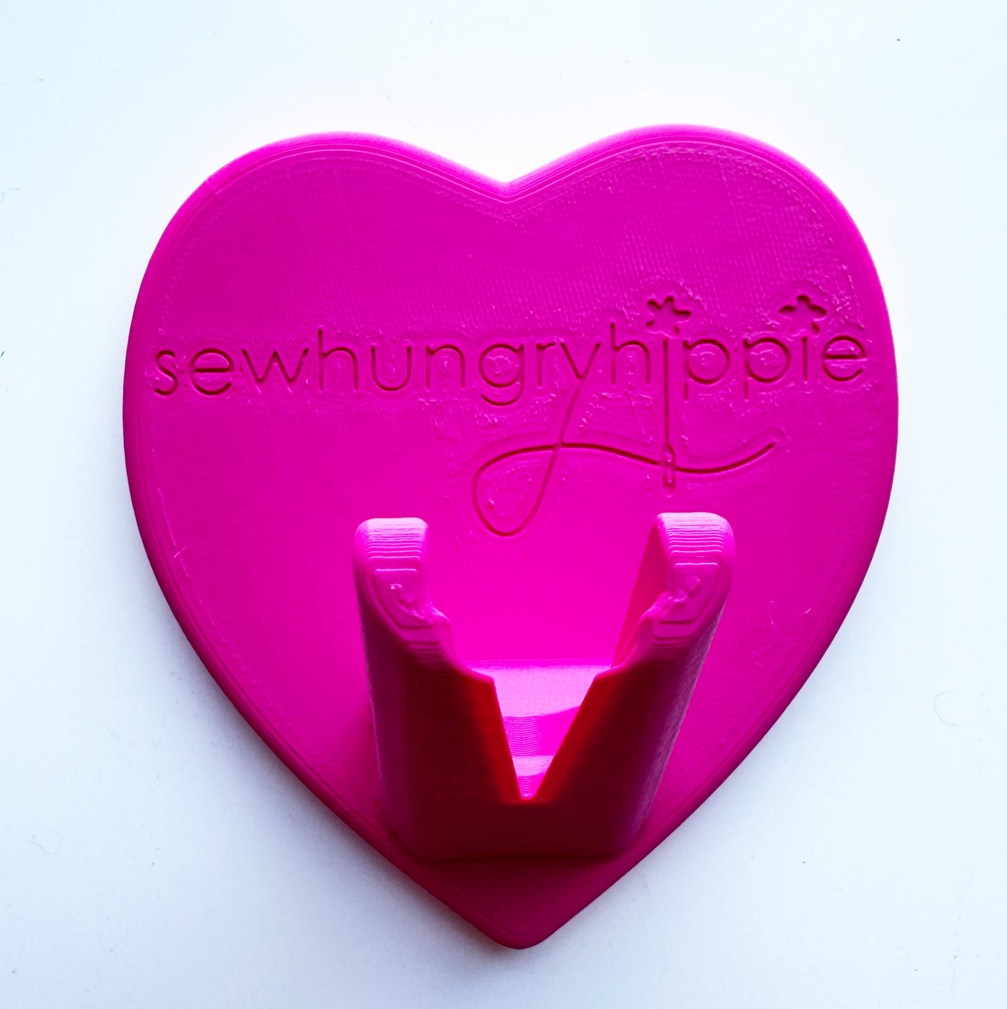Pink heart-shaped Sew Hungry Hippie product