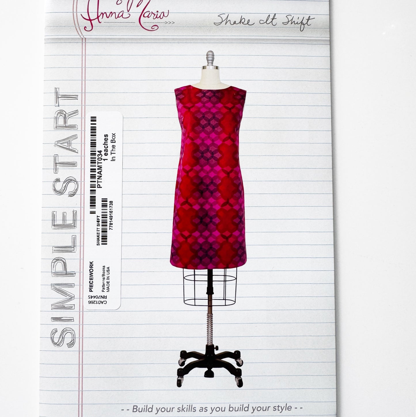 Anna Maria Shake it Shift sewing pattern