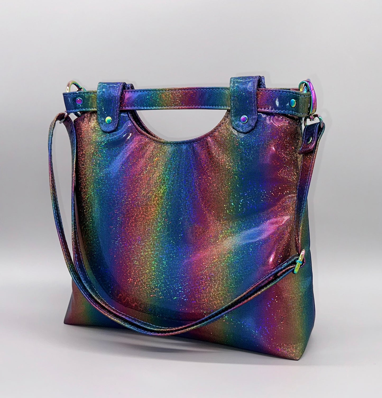 Loopy Lou Bag Kit in Vinyl and Tula Pink fabric