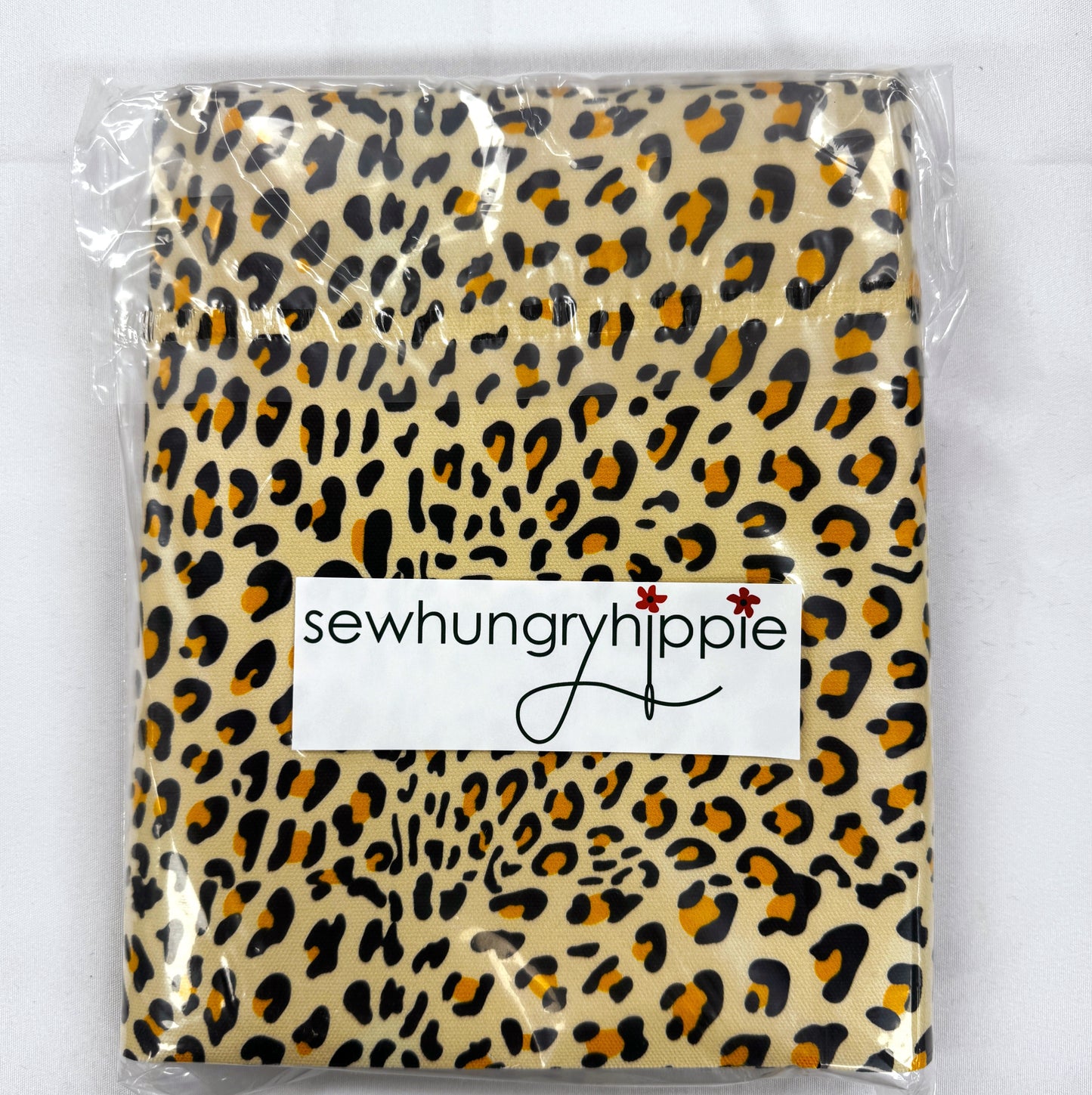 Canvas Fabric Leopard Print