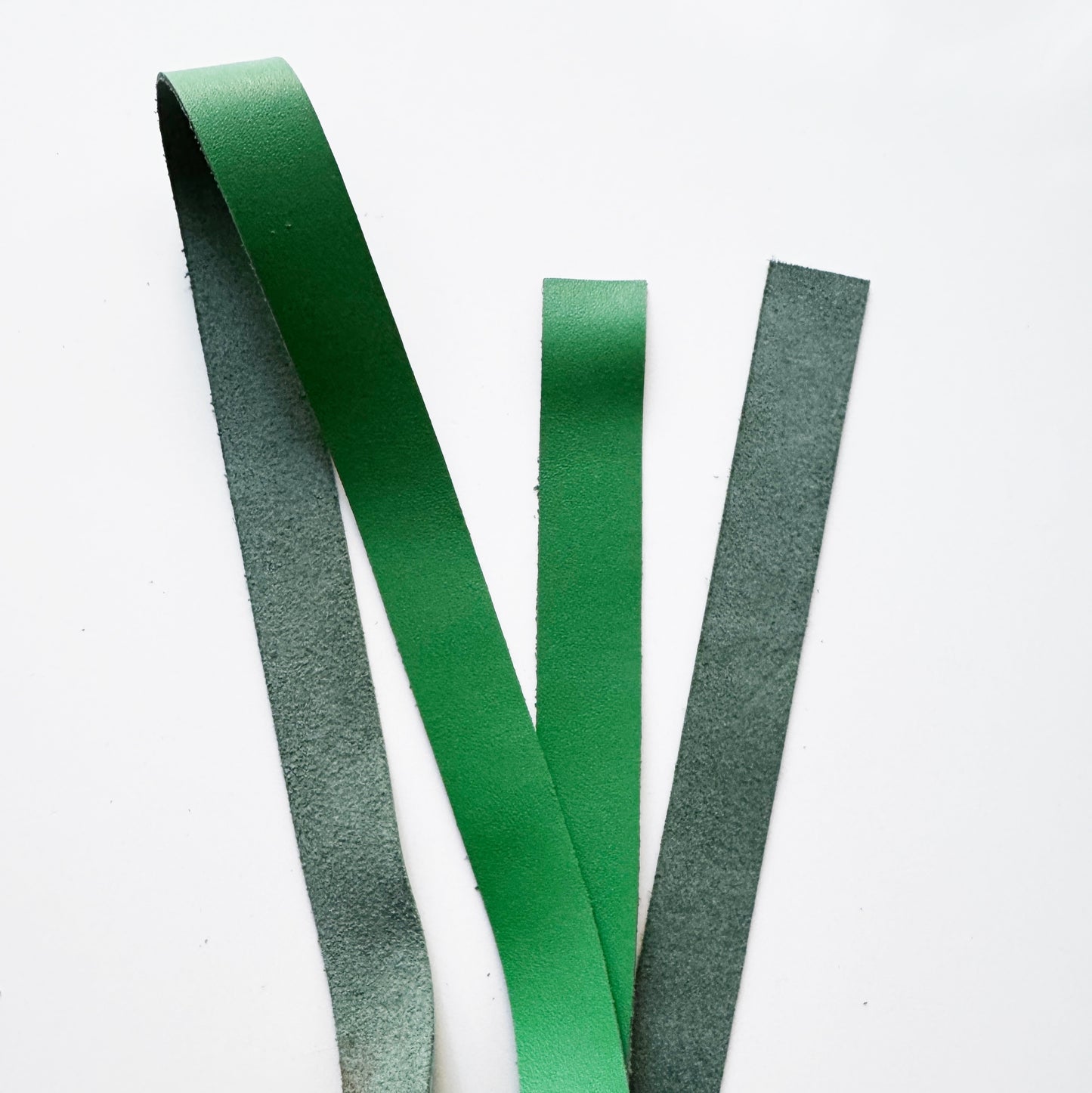 Leather Strap 1" Green