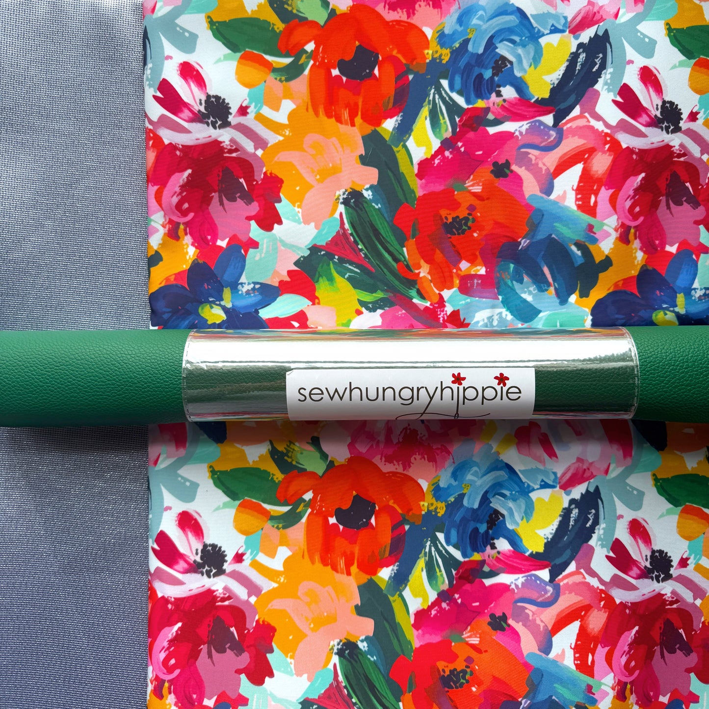 Curated Bundle Shimmer Fabric / Bonded Nylon / Vinyl roll / Sew Hungryhippie