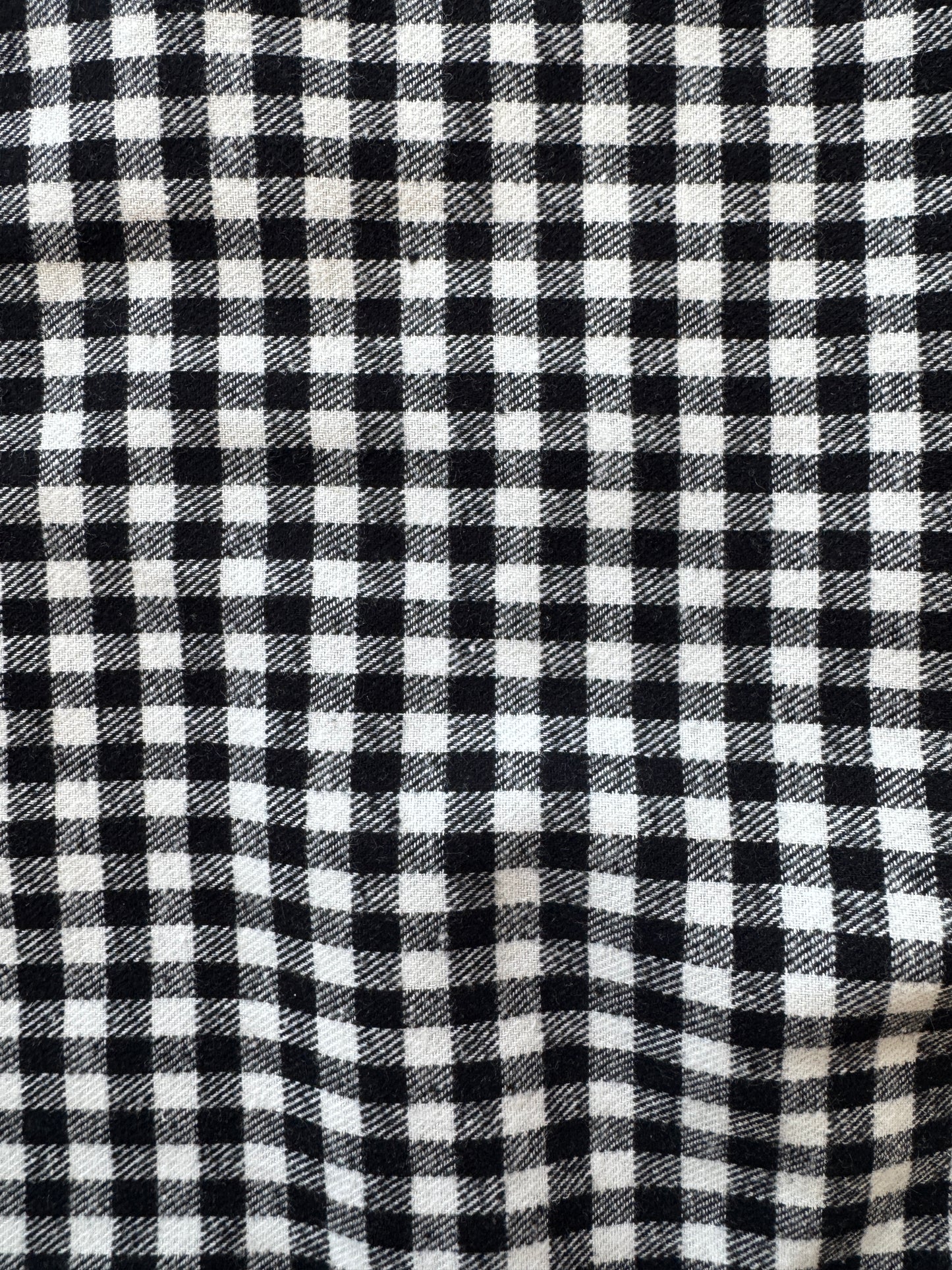 Flannel Tiny Checks black and white