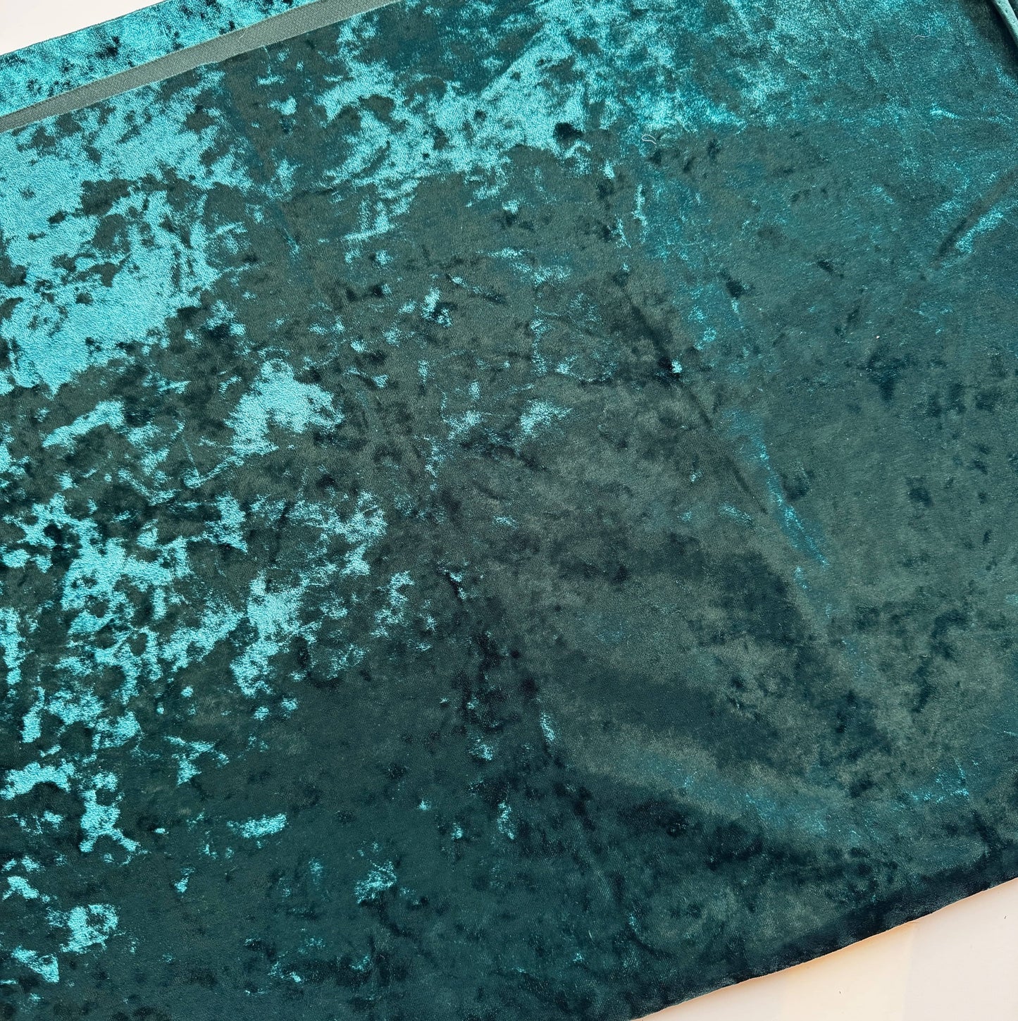 Teal velvet fabric - 9A8E111E-5AC0-4A7E-BB37-43858C5D0338