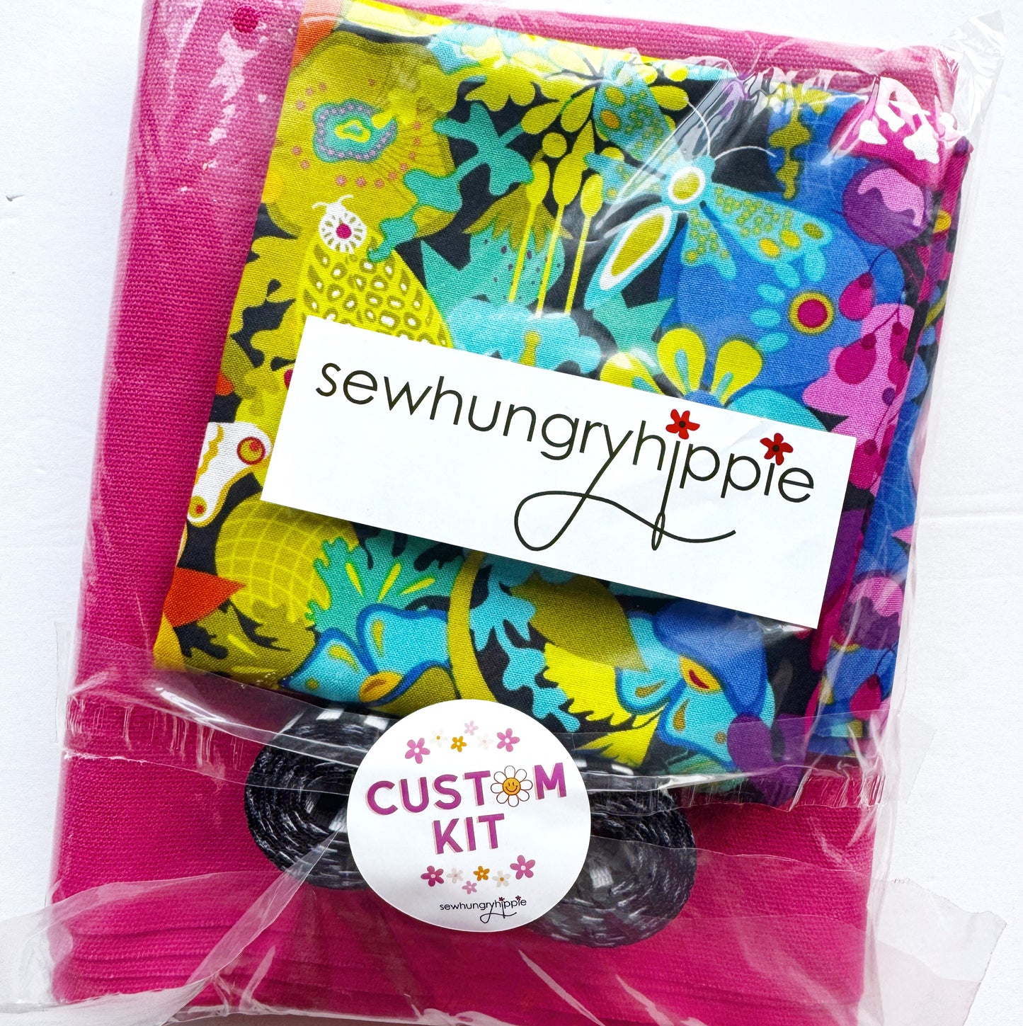Joni Kit Hot Pink and Alison Glass fabric