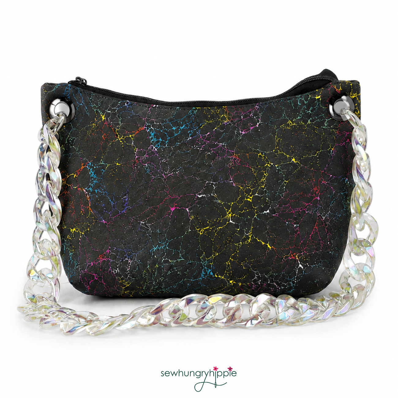 Acrylic Bag Chain - Glow in the Dark Icy Crystal