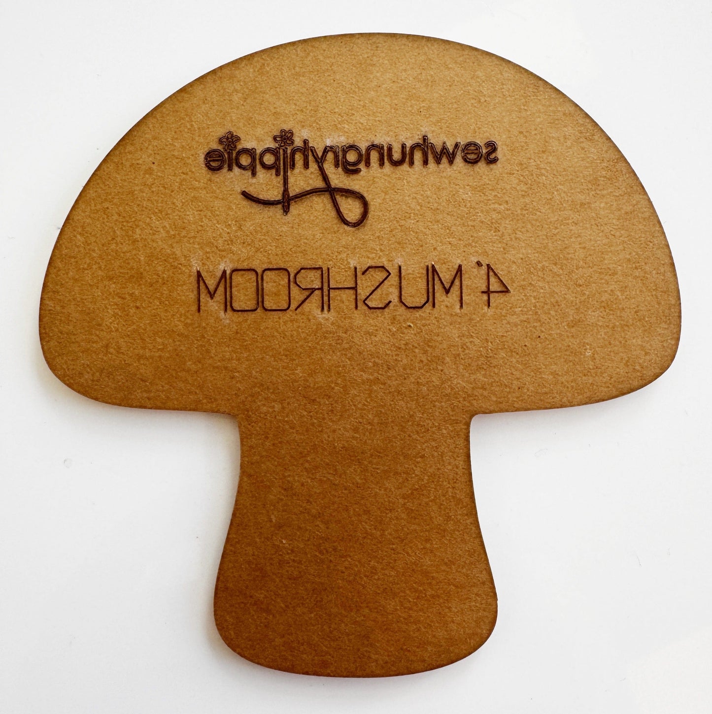 Wooden mushroom stamp