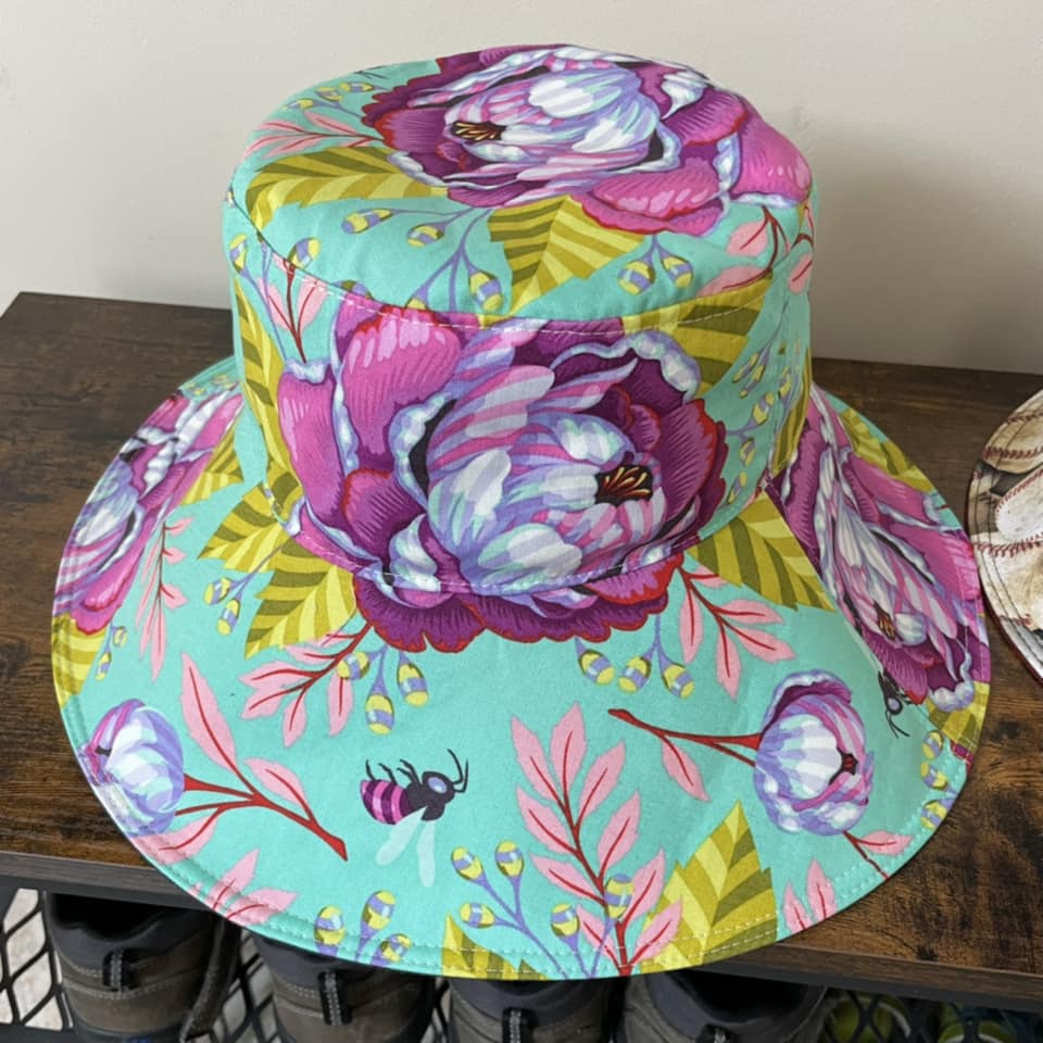 BETHF floral print sun hat