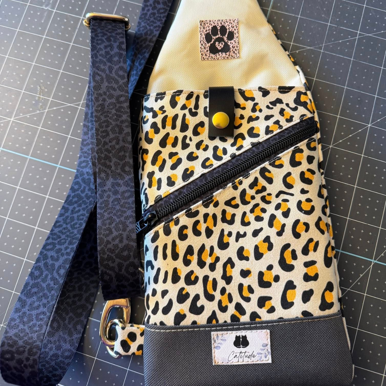 Canvas Fabric Leopard Print