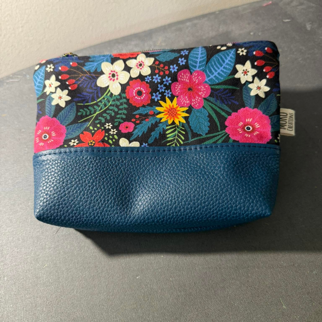 Bonded Nylon Fabric – Flower Fall | 36" x 58" | Custom Floral Lining & Bag Making Fabric
