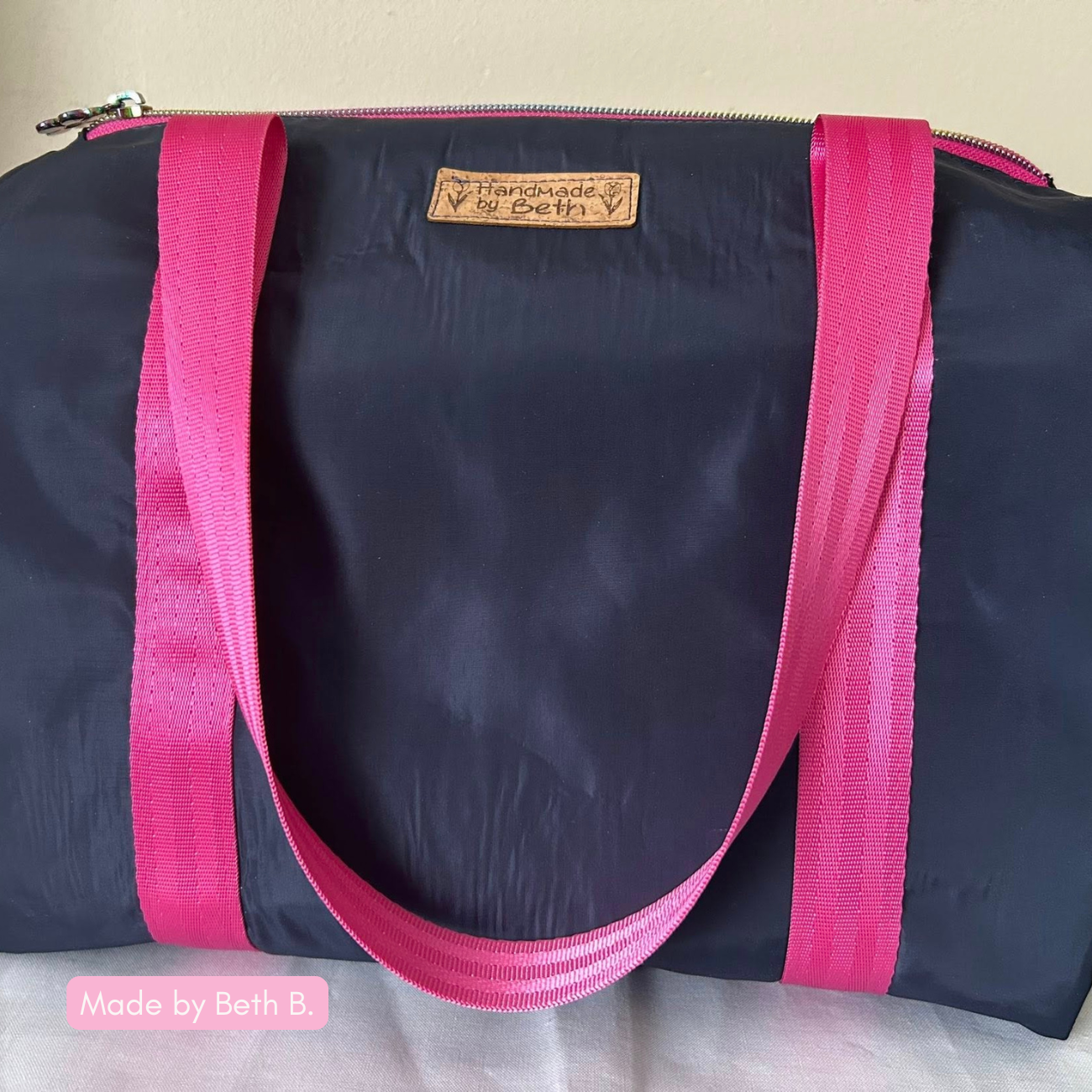 Bonded Nylon Fabric – Navy Blue | Bag Lining & Sewing Fabric