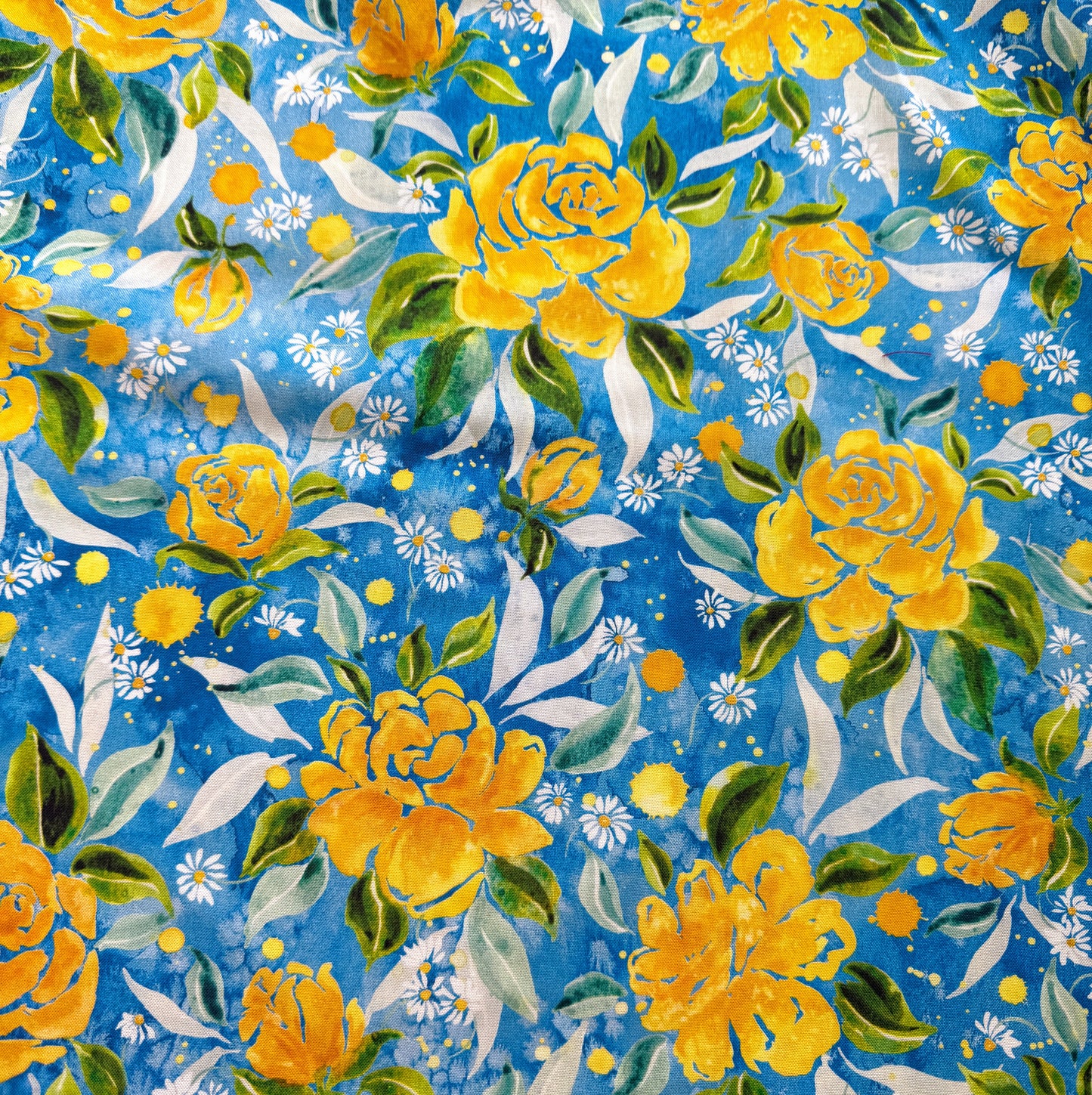 2 yard bundle Yellow Roses
