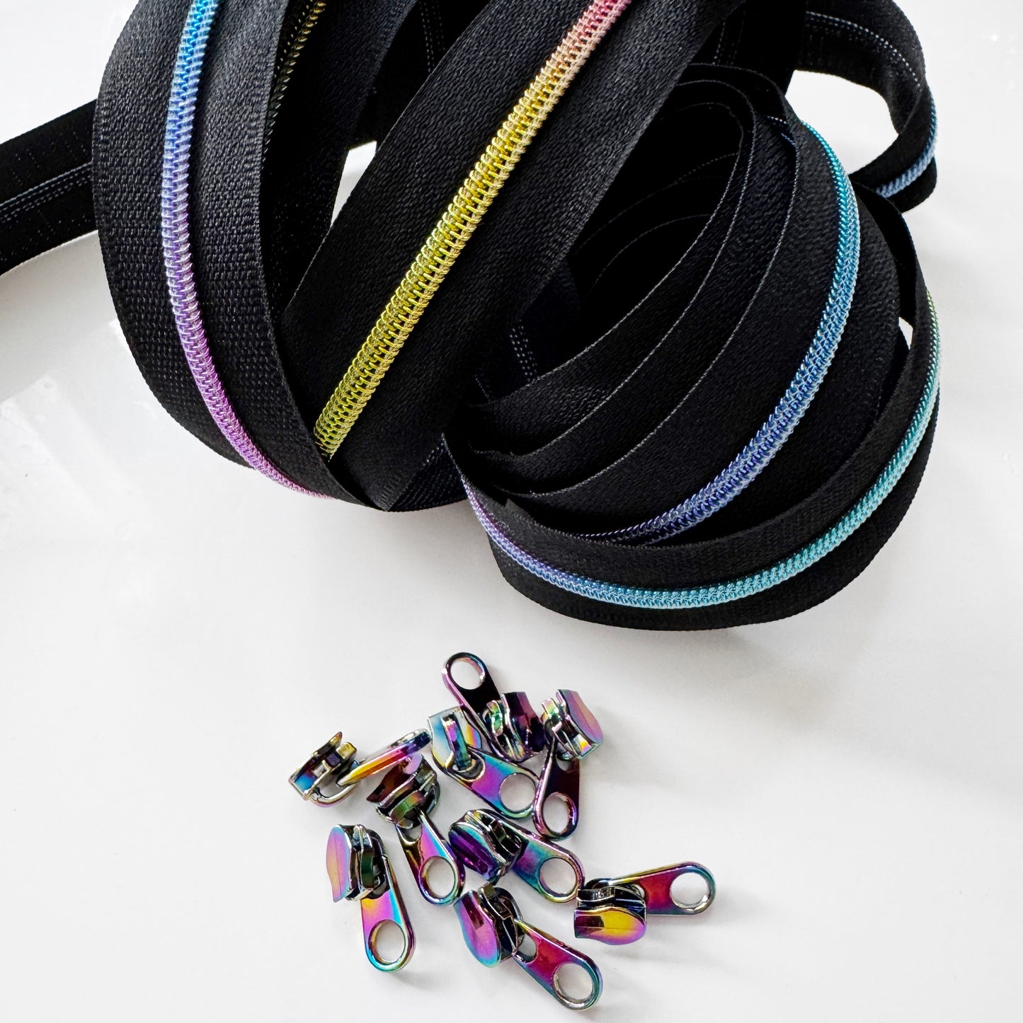 Black and Rainbow 3mm zipper pack