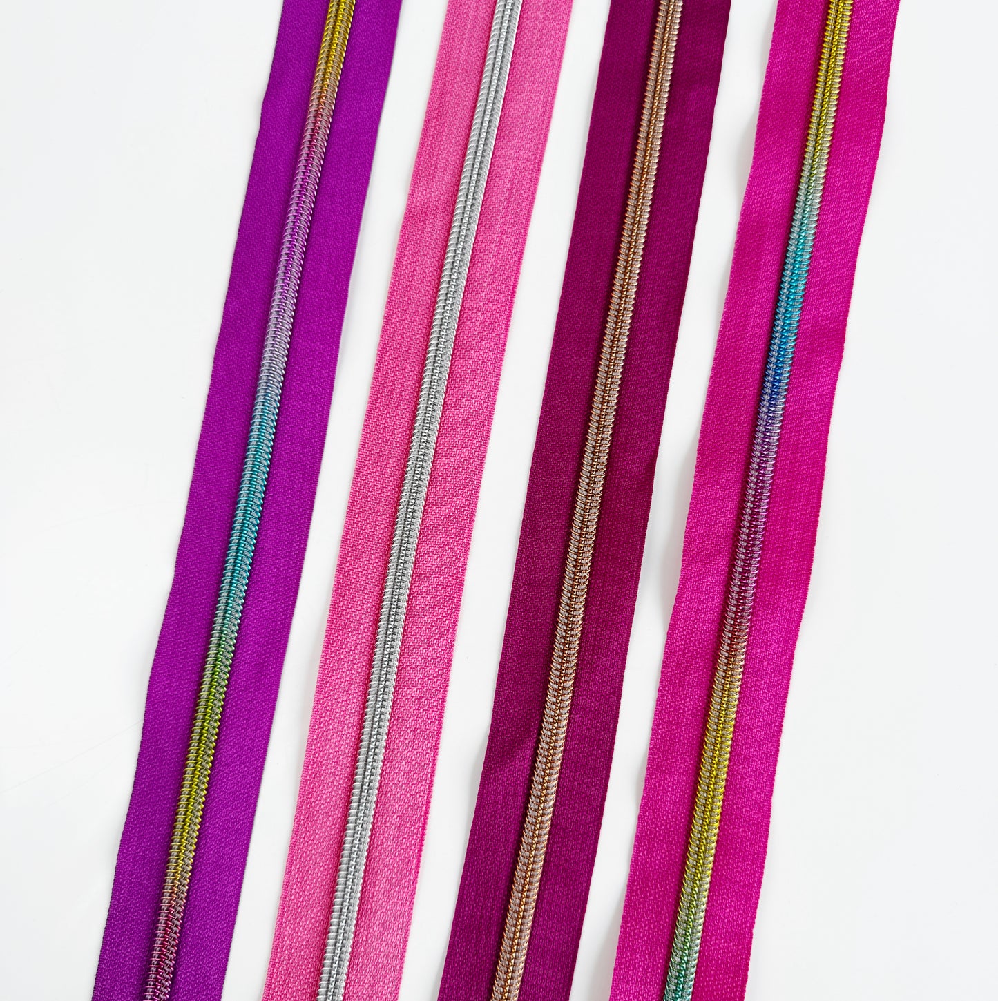 New Pink Zipper Tape 3 yards