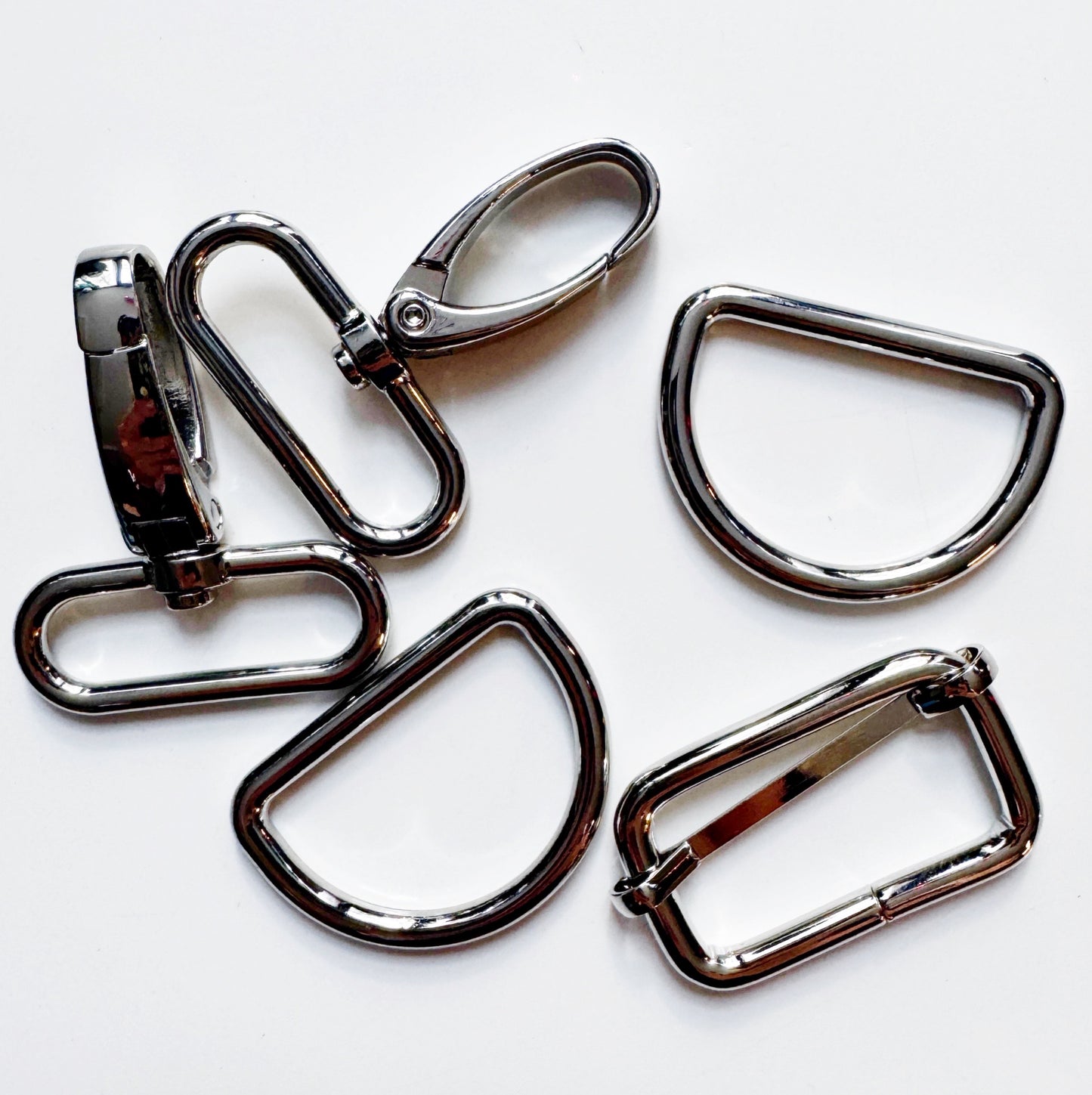 Bag Making Hardware Pack - Silver Nickle color