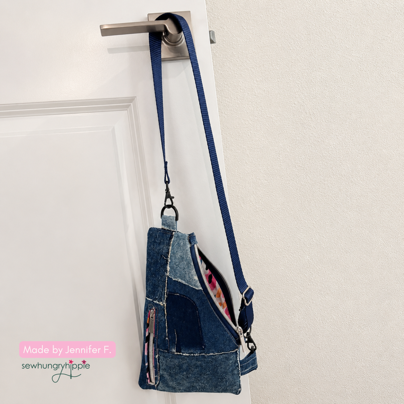 Denim Patches 108" Wideback