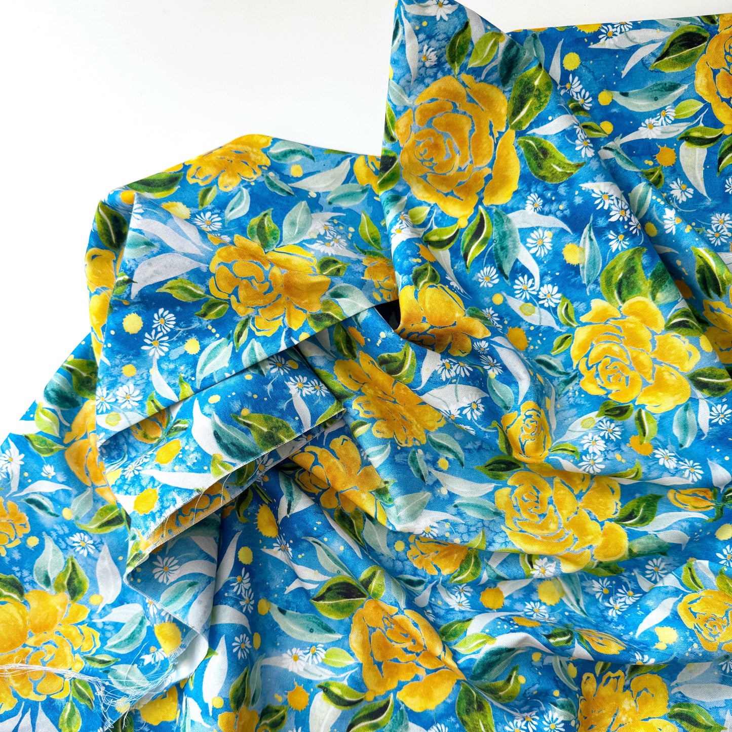 2 yard bundle Yellow Roses