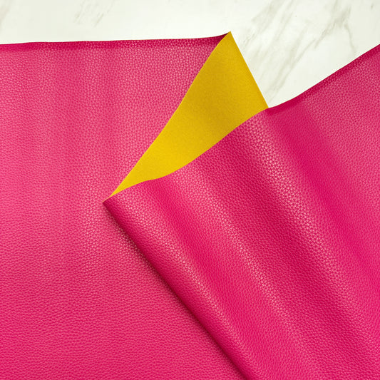Pink and Yellow Textured Fabric