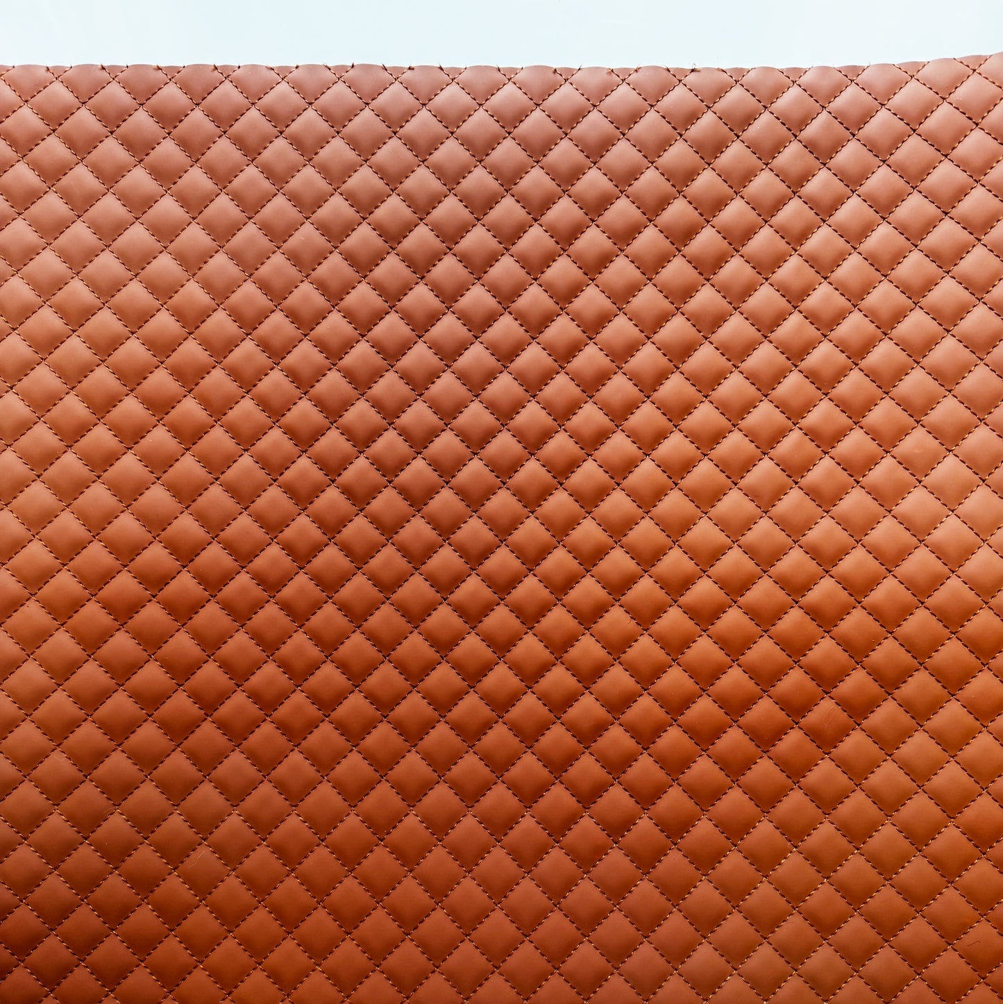 Quilted Vinyl Light Brown - Cinnamon Pre-Quilted Fabric for Bags