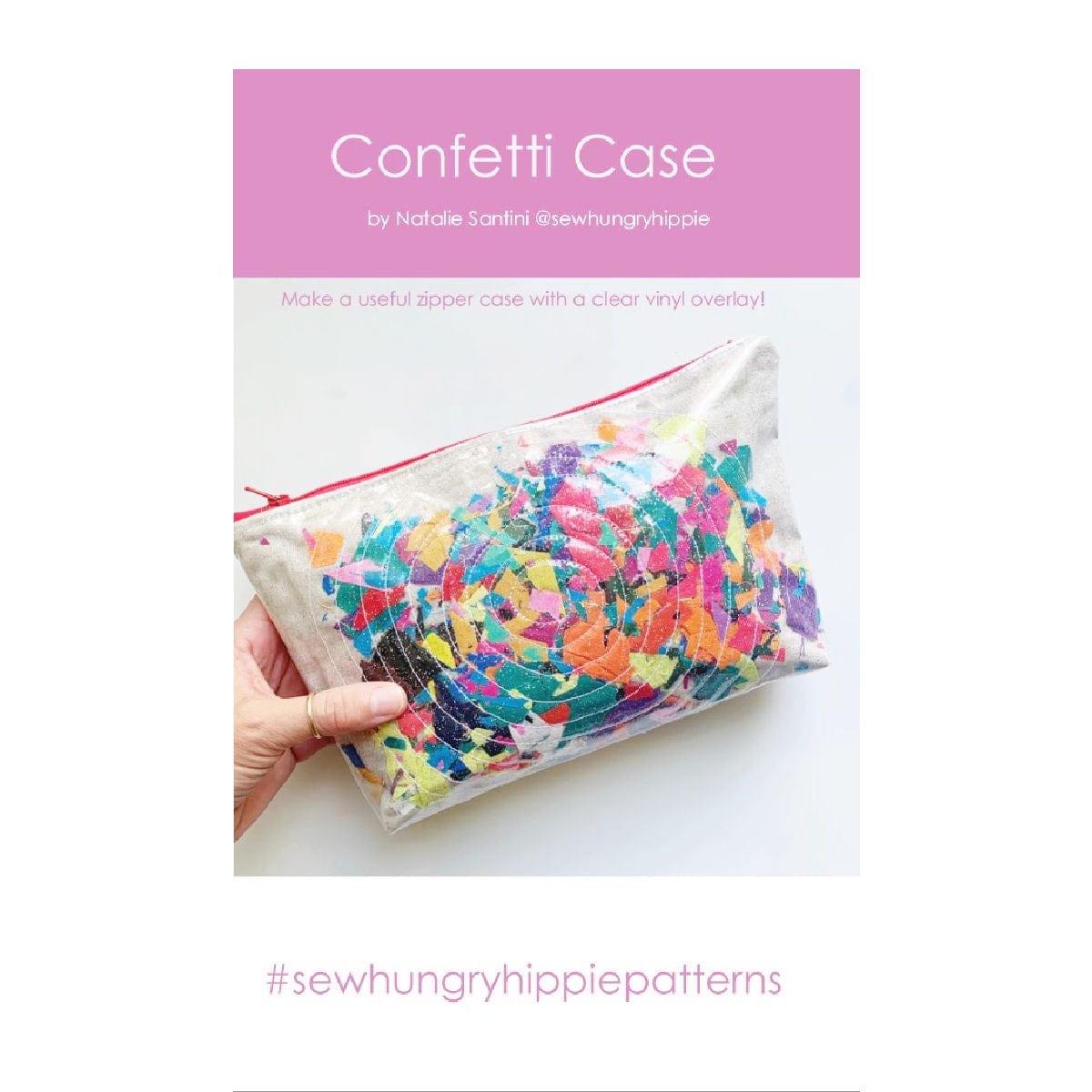 Confetti Case zipper bag by Sew Hungry Hippie