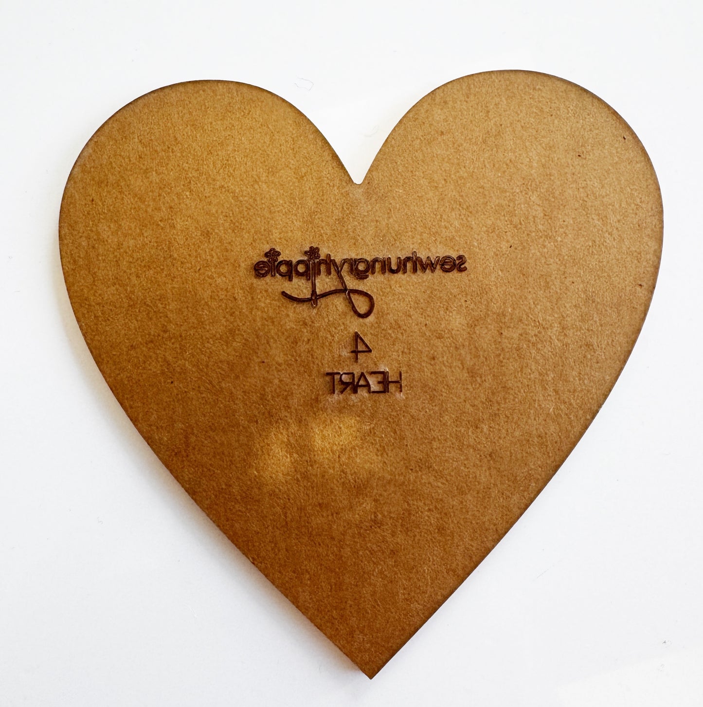 Heart-shaped acrylic template