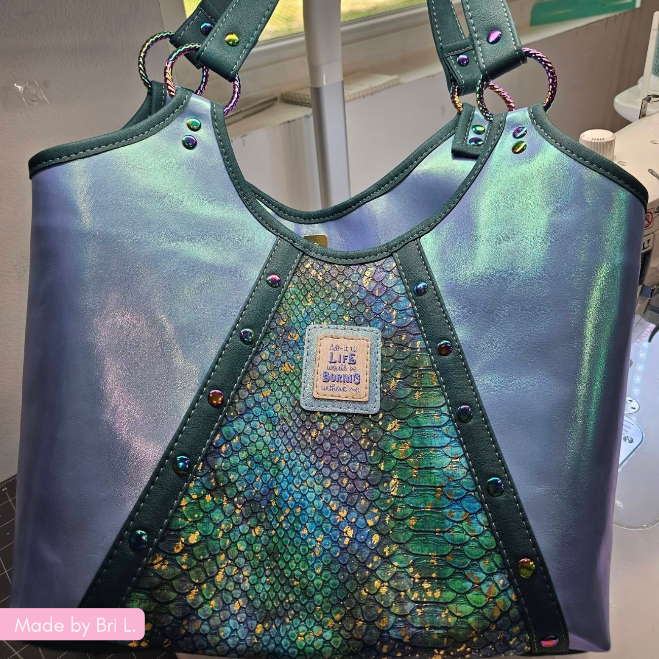 Iridescent Blue Vinyl – Color-Shifting Fabric Vinyl