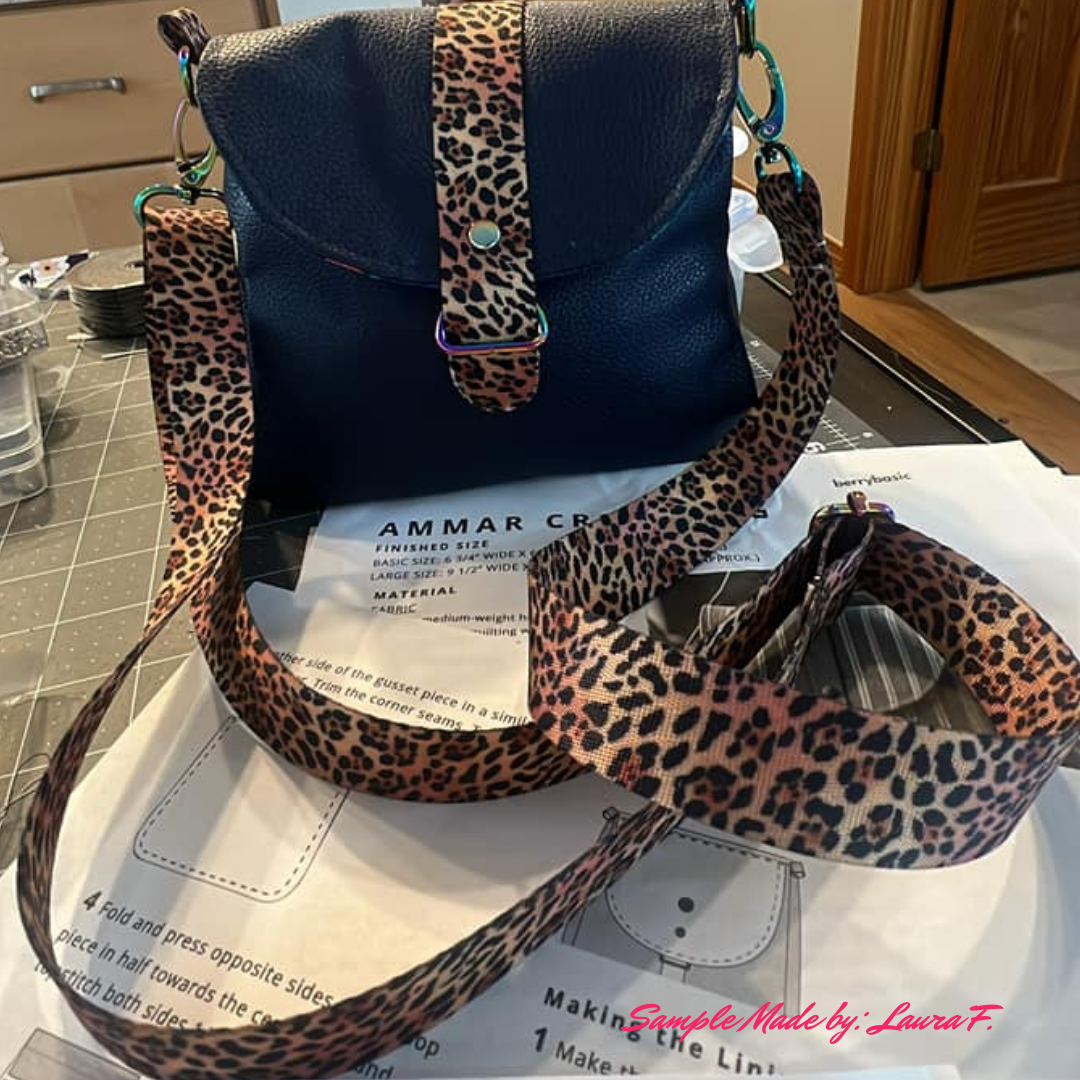 Leopard Print Seatbelt Webbing 1" Width - 5 Yard Bundle