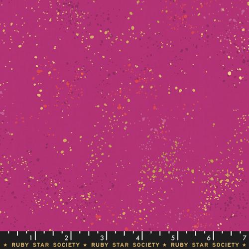 Speckled Metallic Berry per yard