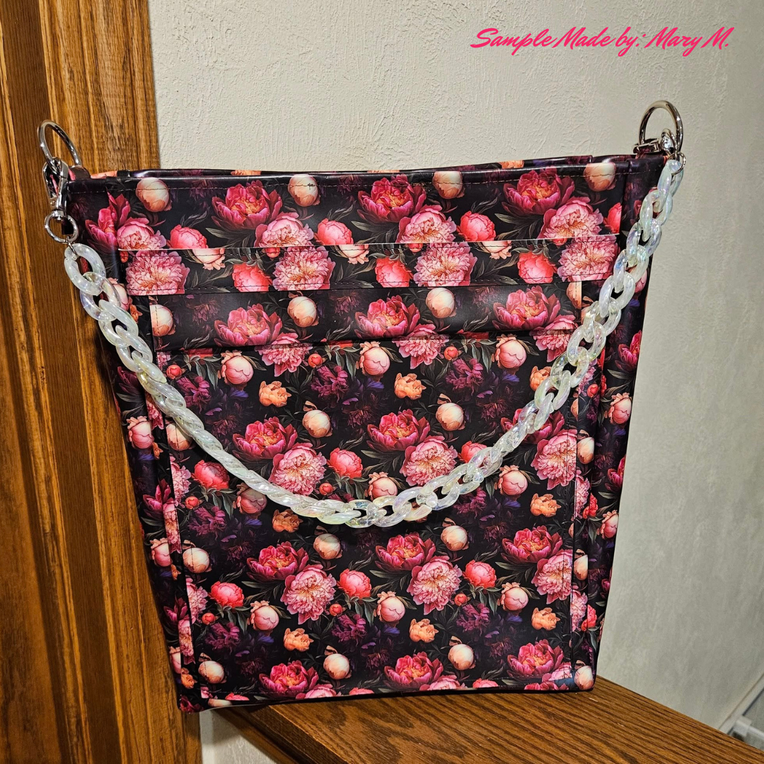 Peonies Custom Smooth Vinyl roll for bag making