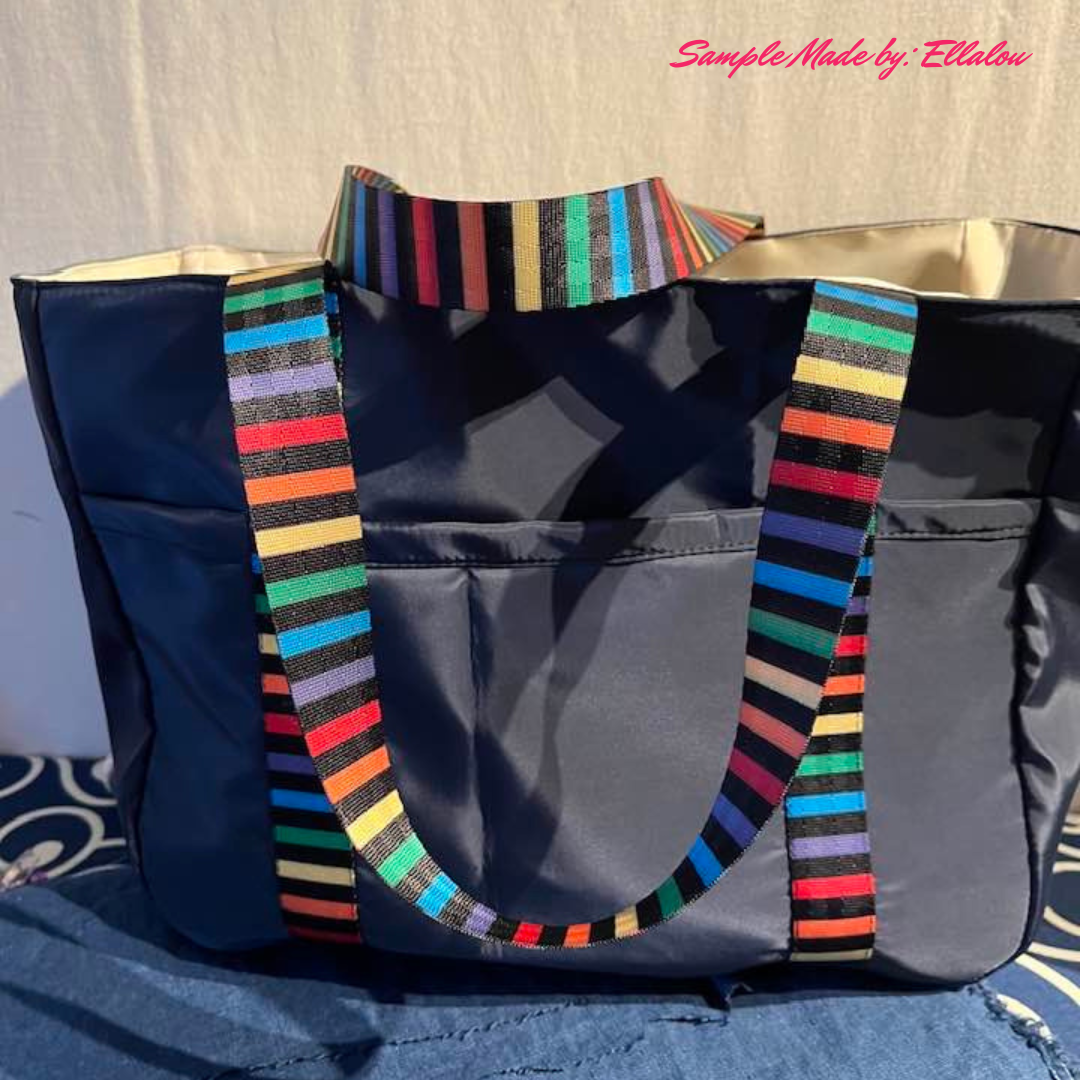 Multicolor Striped Seatbelt Webbing 1.5" Width - Per Yard
