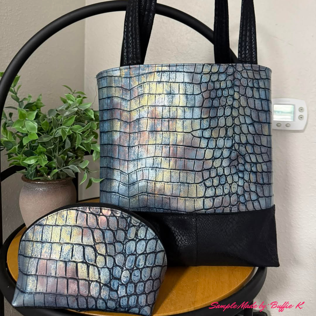 Mystic Croc Vinyl Sew HungryHippie Bag Making Vinyl Faux Leather