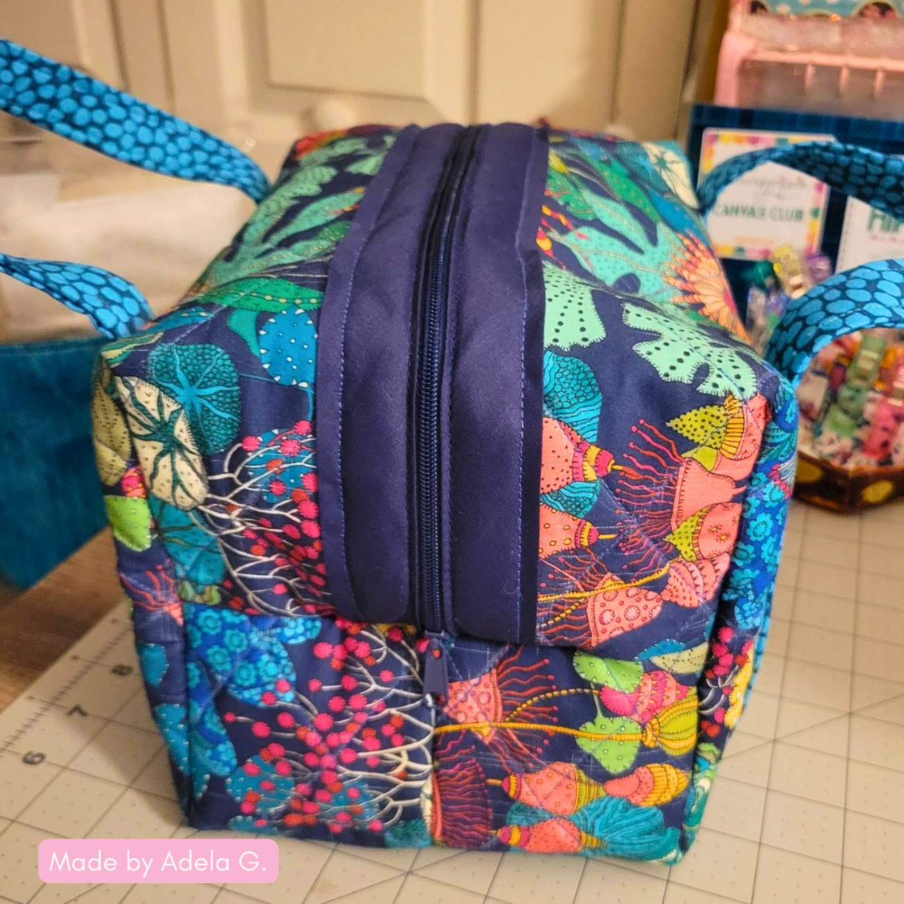 Peony Park Navy– Sunshine Collection by Sally Kelly for Windham Fabrics