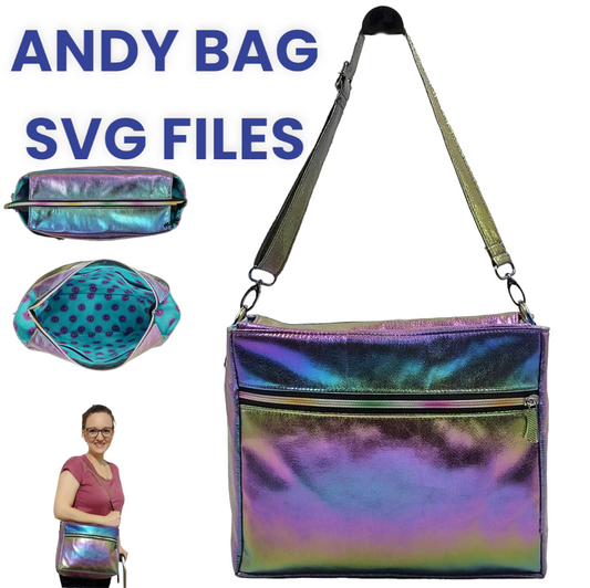 Andy Bag SVG Files in iridescent color