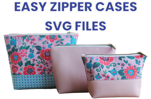 Easy Zipper Cases SVG Files