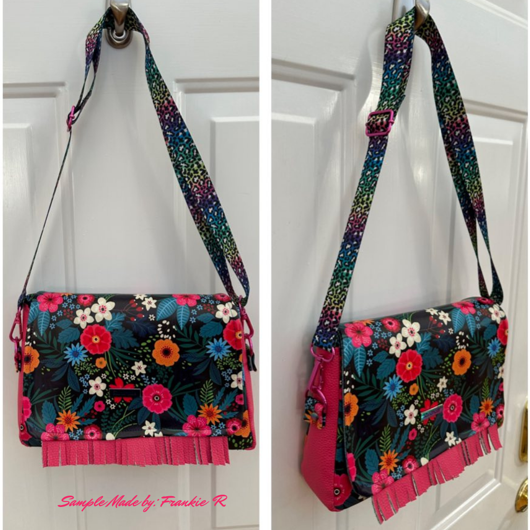 Rainbow Leopard Print Seatbelt Webbing 1" Width - 5 Yard Bundle