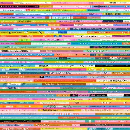 Fabric with colorful text strips selvedges 82274_MD-2864_03418