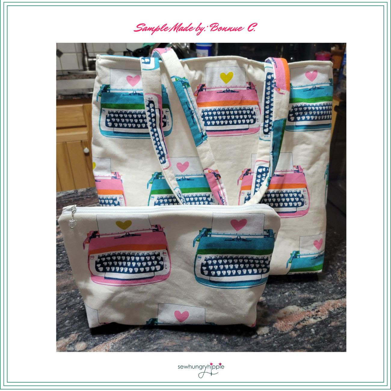 Ruby Star Typewriter Linen Canvas Natural